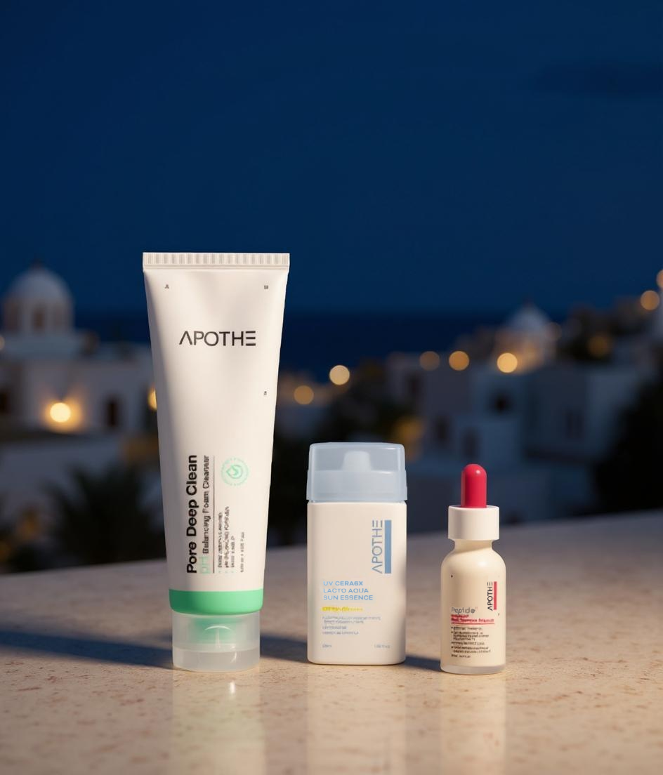 APOTHE Essential Care Set — Curățare, Protecție și Antiaging, testate dermatologic