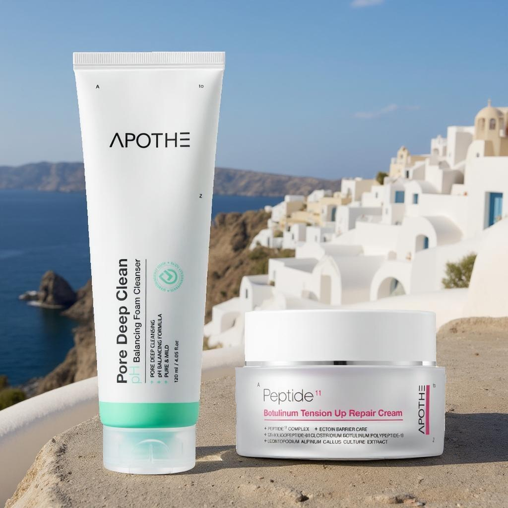 Spumă de Curățare profundă și Cremp Anti-aging avansată + Hidratare 24h