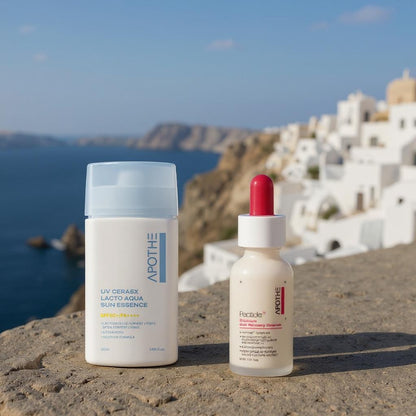 SPF+Protecție bariera pielii și Ser cu peptide pentru riduri fine