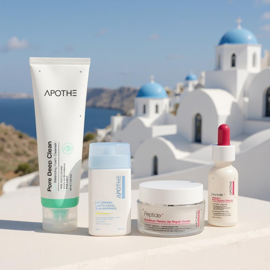 APOTHE rutina completă,Anti-aging, curățare, Hidratare și lifting+ protecție Solară